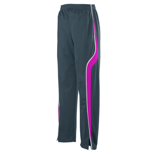Augusta Sportswear Youth Rival Pant (7715-C), Color 'Slate/Power Pink/White'